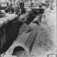 Laying  Pipe. Atkinson St. Bellows Falls, VT. 1880s