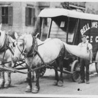 Ice Delivery Wagon. Bellows Falls Ice Co.