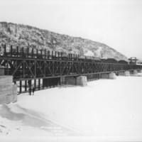Dam, Complete with Gate Bridge. Bellows Falls, VT. 1/28/1929.