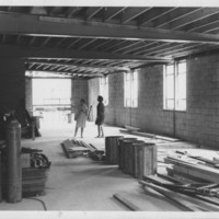 Library Addition. 1967-1968: Construction Progress.