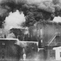 Fire: ADNA Brown Hotel. Springfield, VT. 1/1/1961