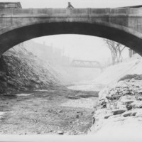Bridge: Canal Street Bridge Over Dry Canal. 1928.