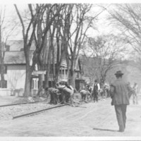 Track Construction in Saxtons River.