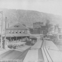 Railroad Yard. West Side. Bellows Falls, VT.