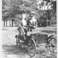 Early Automobile on the Woolley Farm.