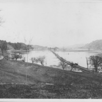 Connecticut River. View North from foot of Webb Terrace.