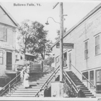 Bellows Falls: School Street Stairs.