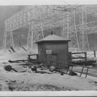 Flood: November, 1927. At Power Company Yard.