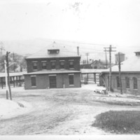 Spur Trolley Track at Depot.