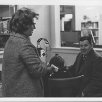 Library Addition Dedication: Visitors in Music Room.