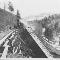 Wreck: Central Vermont R.R., Rockingham, VT. 4/6/1888.