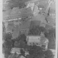 Bellows Falls, VT. Baptist Church and Square.