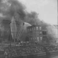 Fire: Rockingham Street. Bellows Falls, VT. 4/17/77.