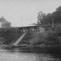 Club House: Bellows Falls Boat Club. First Building