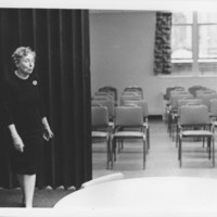 Library Addition Dedication: Roma Switzer in Children&#039;s Room.