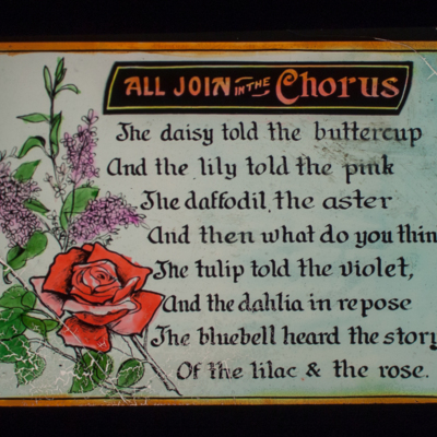 Illustrated lyrics to &quot;The Lilac and the Rose&quot;