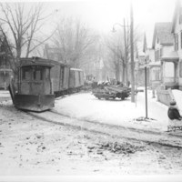 Collision: Trolley Line Snowplow and Truck.