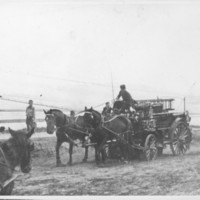 Fire Wagon in Parade. 1912.