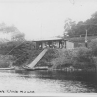Club House: Bellows Falls Boat Club. First Building