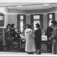 Library Addition Dedication: Visitors in North Wing.