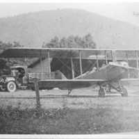 &quot;Canuck&quot; Jenny WWI Biplane. Capt. Henry E. Stickney, Pilot.