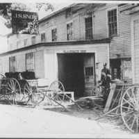 Blacksmith Shop: J. S. Snow. Saxton&#039;s River, VT.