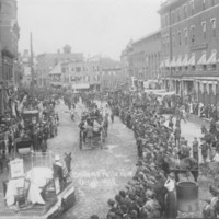 Parade in Square, 1910.