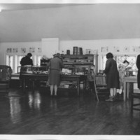 Library Addition Dedication: Visitors in Museum.