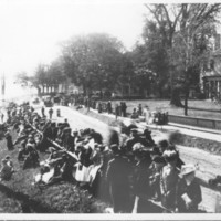 Parade Crowd Gathering. 1912.