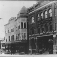 Bellows Falls: The Square. Northeast Corner.