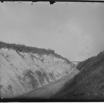 Railroad tracks and bridge