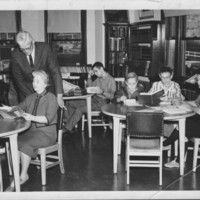 Library Activity in North Wing.