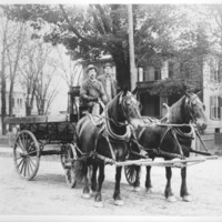 B and P Express. Saxtons River, VT. About 1900.