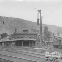 Railway Depot. Bellows Falls, VT. Late 1800s.