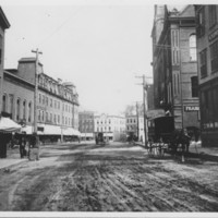 Bellows Falls: Rockingham Street into Square. 1880s