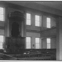 Rockingham Meeting House - Pews and Pulpit.
