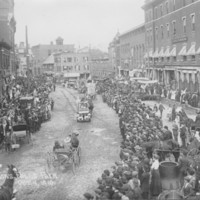 Parade in Square, 1910.