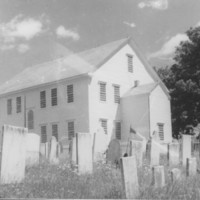 Rockingham Meeting House - View across Cemetery.