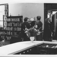 Library Addition Dedication: Visitors in Entrance Hall