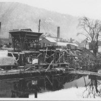 Concrete Mixing Plant on Canal.