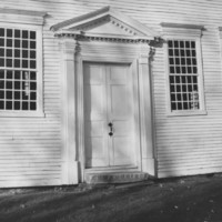 Rockingham Meeting House - Front Door Detail.