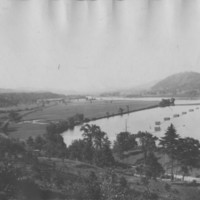 Connecticut River. View North above Bellows Falls.