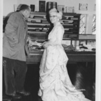 Library Addition Dedication: Edythe Sanborn, Museum Hostess.