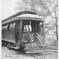 Car Derailed and Damaged by Horse.