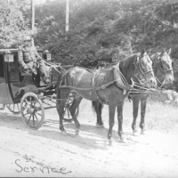 Fred Strong and Hack. Bellows Falls, VT.