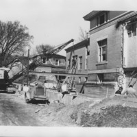 Library Addition. 1967-1968: Construction Progress.