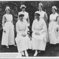 Nurses. Rockingham Hospital. About 1920.
