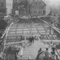 Bridge:Construction of Canal Street Bridge.