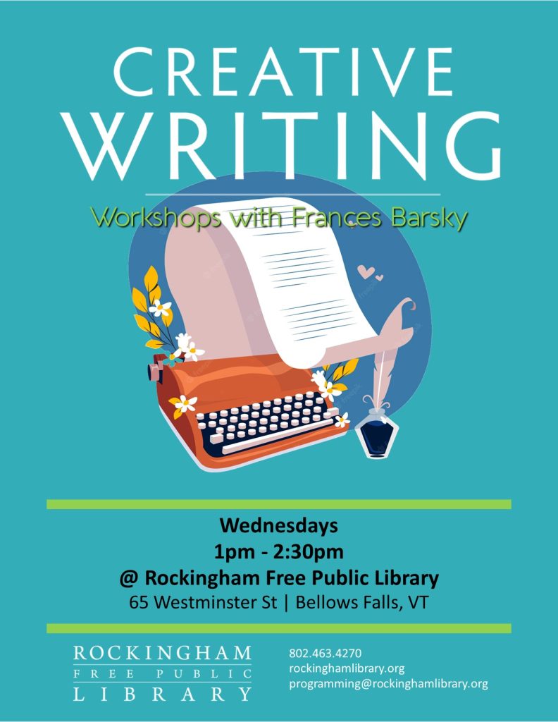 Community Creative Writing Workshops